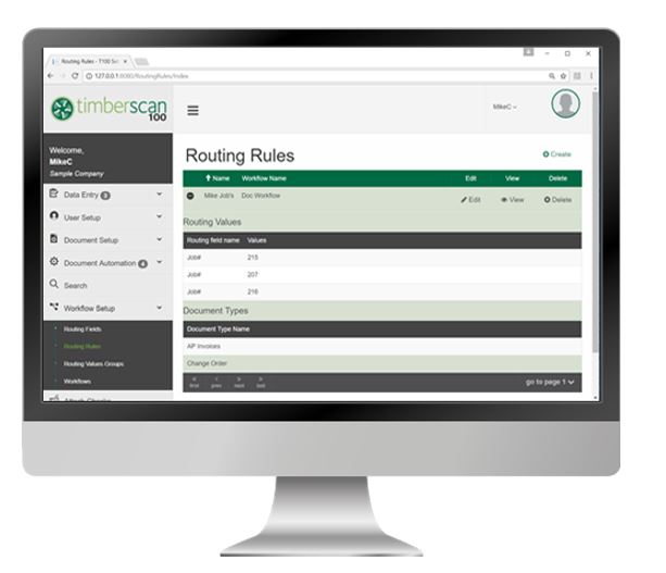 TimberScan for Sage 100 Contractor 